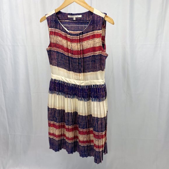 Nautical Pleated A Line Dress with Pockets Rachel by Rachel Roy - Picture 2 of 15